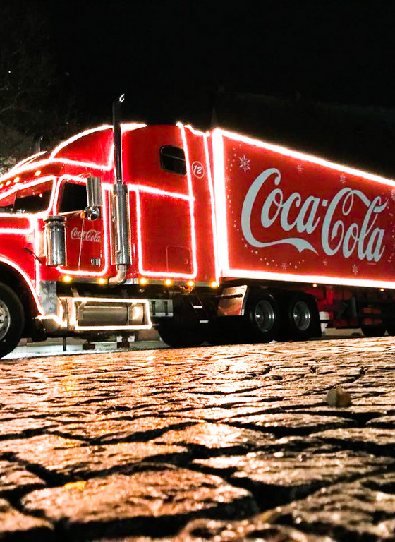 Rainbow Coca-Cola Christmas truck