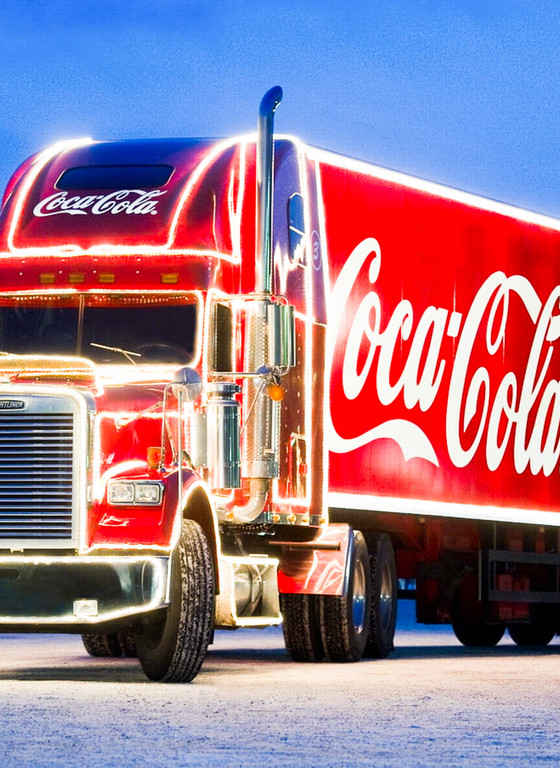 Rainbow Coca-Cola Christmas truck