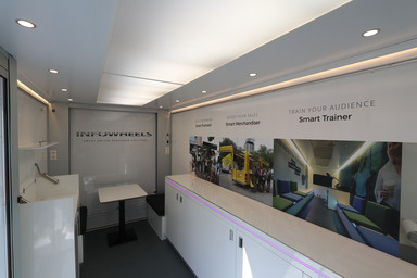 Interior of the InfoWheels from Rainbow Promotion Image 15