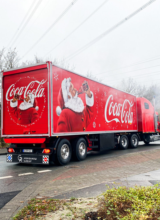 [Translate to English:] Coca-Cola Weihnachtstrucks bei Rainbow Promotion