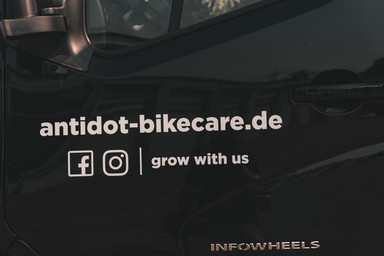 antidot-bikecare.de grow with us foiling for Roadshow Image 7