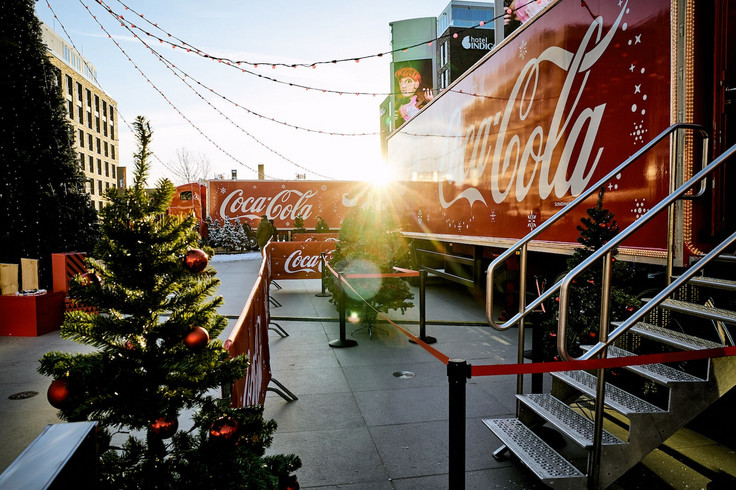 Rainbow Christmas Tree Coca-Cola Image 1