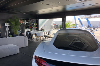 Pure luxury inside the mobile Showroom for Isdera Image 1