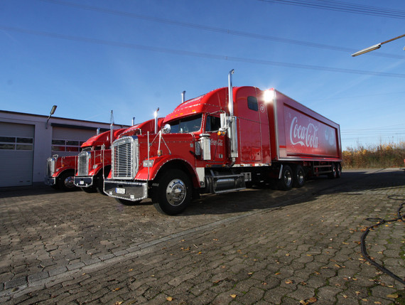 20 Jahre Weihnachtstour mit den Coca Cola Trucks