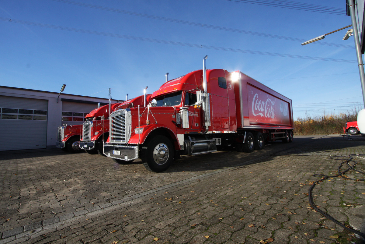 20 Jahre Weihnachtstour mit den Coca Cola Trucks