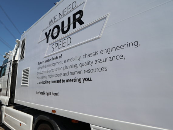 We need your speed lettering on Showtruck 