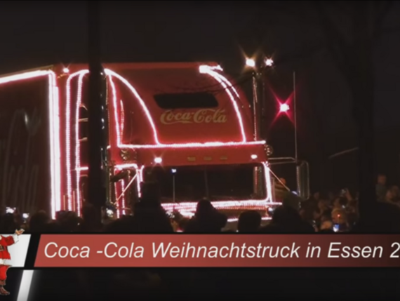 Coca-Cola Christmas Truck in Essen