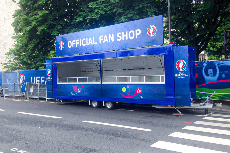 Mobile Merchandise Trailer for the UEFA 2016 in France Image 10
