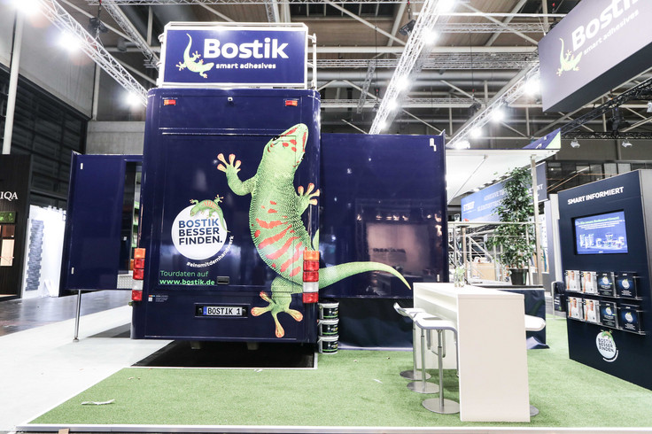 Bostik truck at a trade fair Image 8