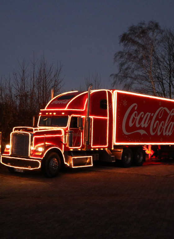 Coca-Cola Truck mit Beleuchtung