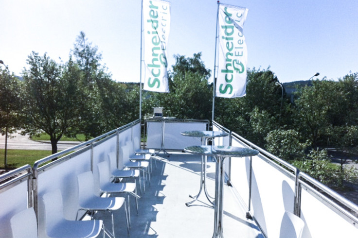 on the roof terrace of the Schneider truck Image 3