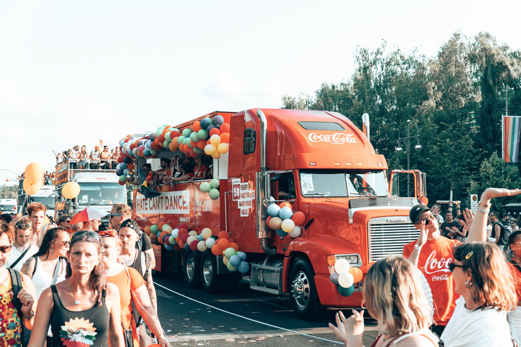 Christopher Street Day 2019 Festival mood with Coca-Cola Truck Image 7