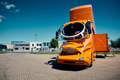Orange IFM Colani with clear blue sky Image 10