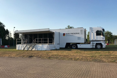 Promotion truck driving to the German Reservistenmeisterschaft in Oldenburg Image 1