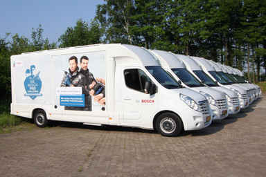Side view of ten InfoWheels for Bosch Professional Image 6