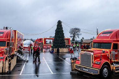 [Translate to English:] Coca-Cola Weihnachtstruck Event 2021 Set up Image 2