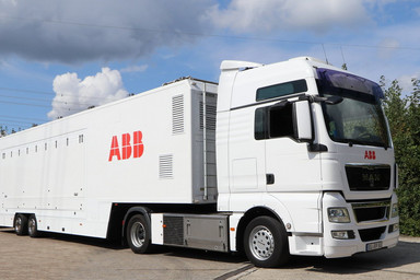 Side view of the ABB Germany Showtruck Image 1