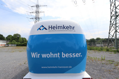 "Wir wohnt besser." lettering for Heimkehr Hanover EggStreamer for the Roadshow Image 12