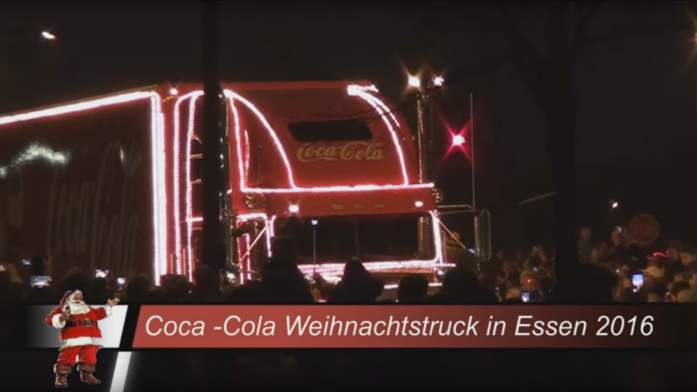 Coca-Cola Christmas Truck in Essen